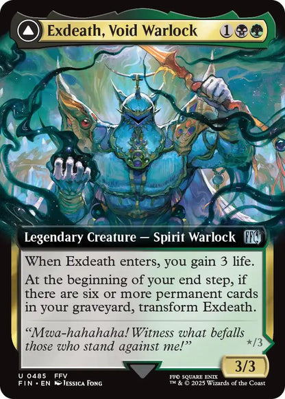 Exdeath, Void Warlock // Neo Exdeath, Dimension's End (Extended Art) [FINAL FANTASY] [Foil]