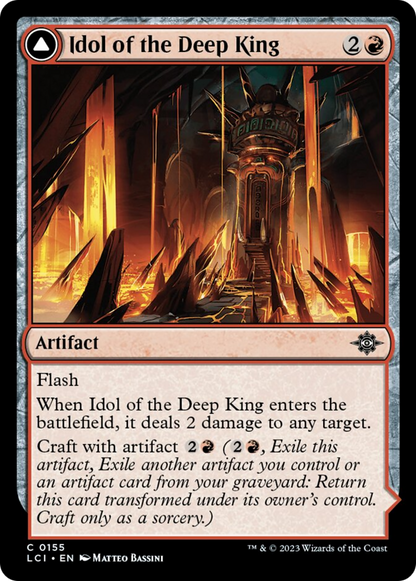 Idol of the Deep King // Sovereign's Macuahuitl [The Lost Caverns of Ixalan] [Foil]