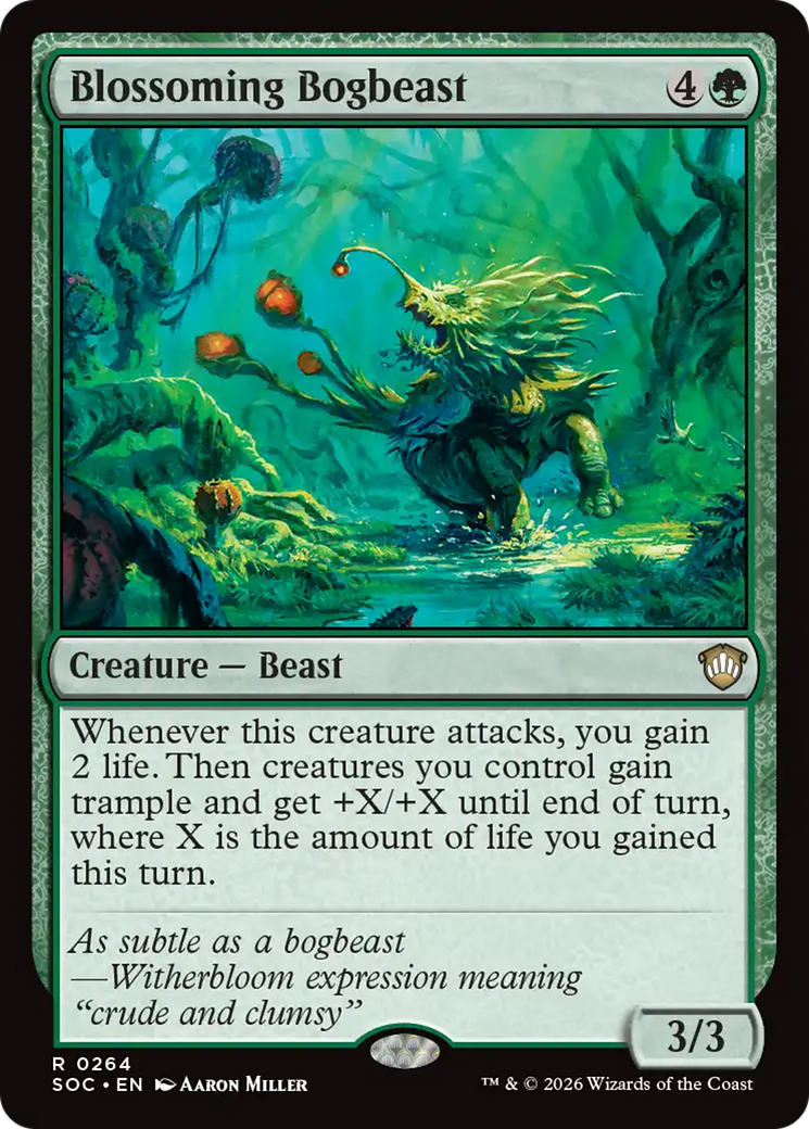 Blossoming Bogbeast [Secrets of Strixhaven Commander] [Foil]