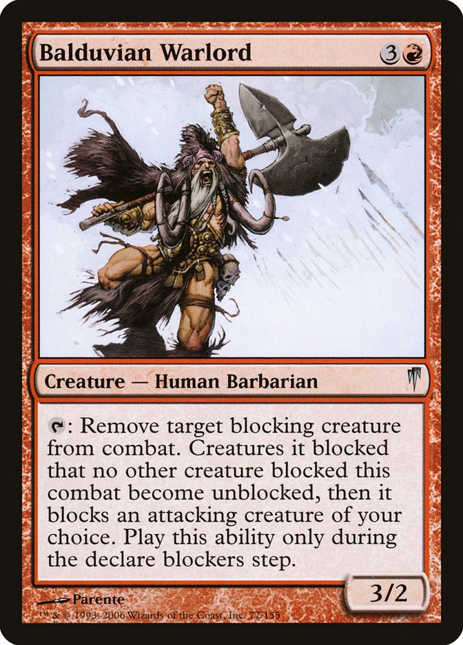 Balduvian Warlord [Coldsnap] [Foil]