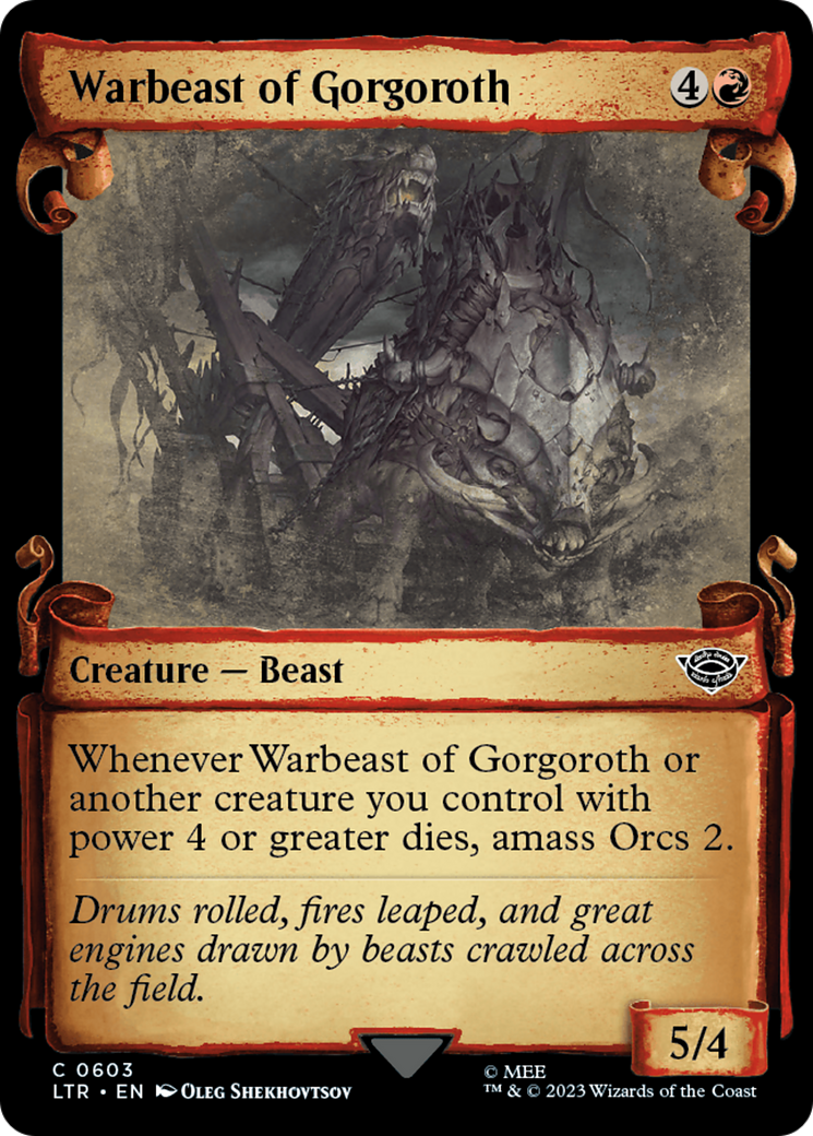 Warbeast of Gorgoroth [The Lord of the Rings: Tales of Middle-Earth Showcase Scrolls] [Foil]