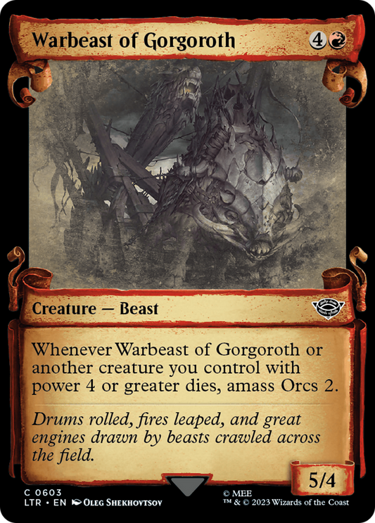 Warbeast of Gorgoroth [The Lord of the Rings: Tales of Middle-Earth Showcase Scrolls] [Foil]