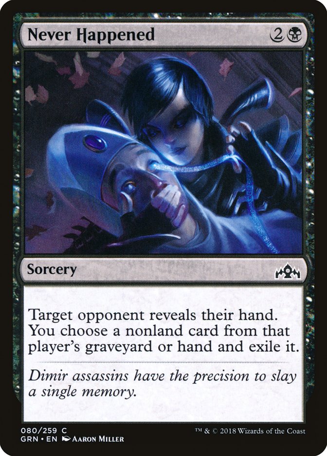 Never Happened [Guilds of Ravnica] [Foil]