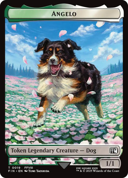 Angelo // Darkstar Double-Sided Token [FINAL FANTASY Tokens] [Foil]