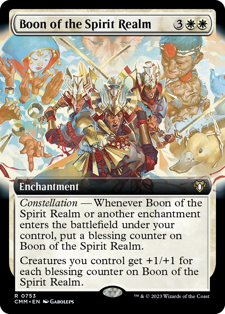 Boon of the Spirit Realm (Extended Art) [Commander Masters] [Foil]