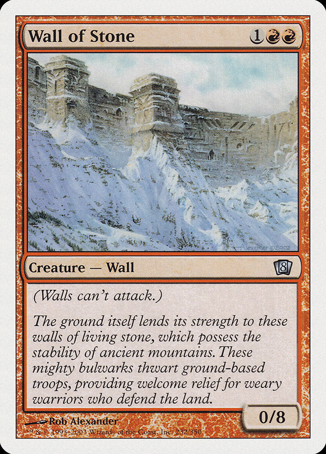 Wall of Stone [Eighth Edition] [Foil]