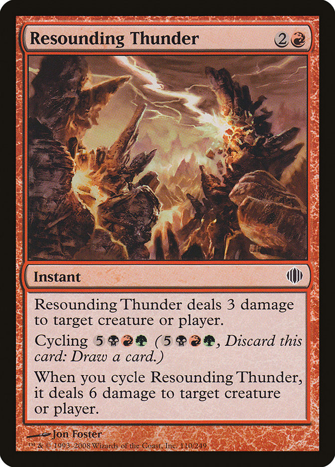 Resounding Thunder [Shards of Alara] [Foil]