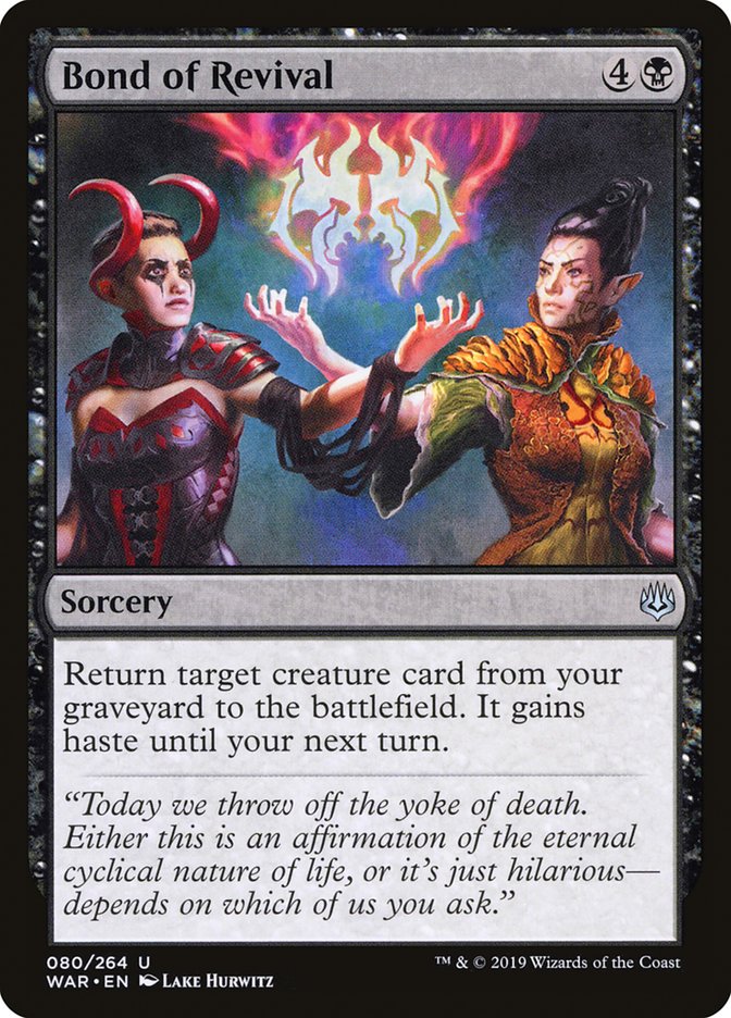 Bond of Revival [War of the Spark] [Foil]