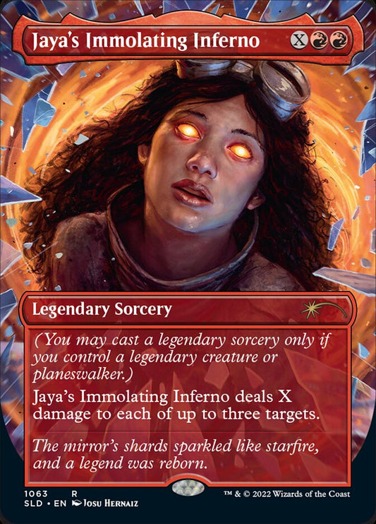Jaya's Immolating Inferno (Borderless) [Secret Lair Drop Series] [Foil]