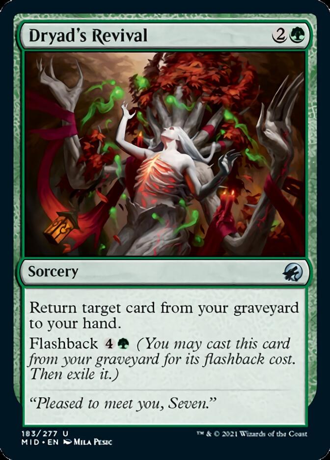 Dryad's Revival [Innistrad: Midnight Hunt] [Foil]