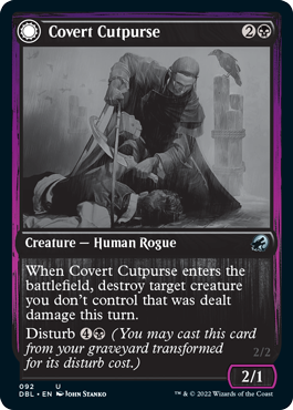 Covert Cutpurse // Covetous Geist [Innistrad: Double Feature] [Foil]