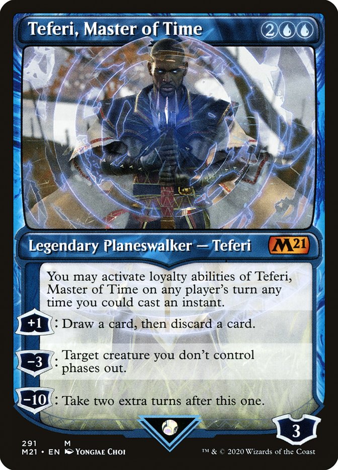 Teferi, Master of Time (Showcase) (291) [Core Set 2021] [Foil]