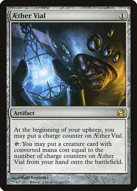 Aether Vial [Modern Masters] [Foil]