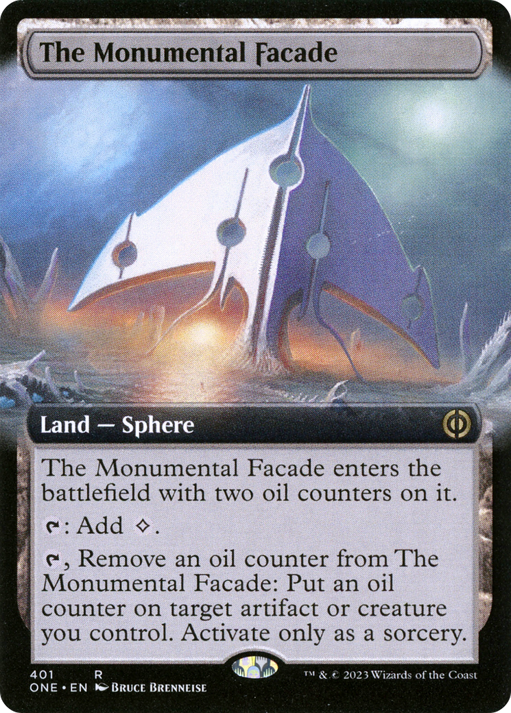 The Monumental Facade (Extended Art) [Phyrexia: All Will Be One] [Foil]