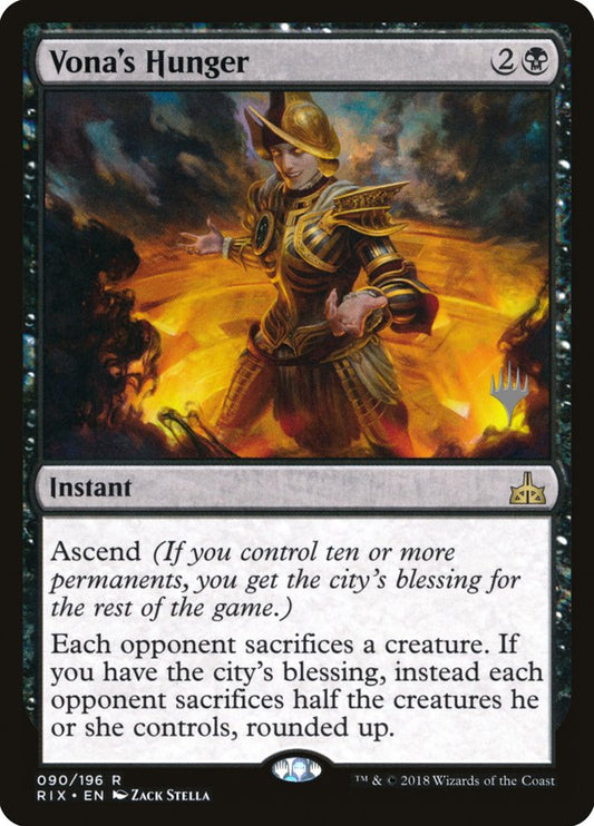 Vona's Hunger (Promo Pack) [Rivals of Ixalan Promos] [Foil]