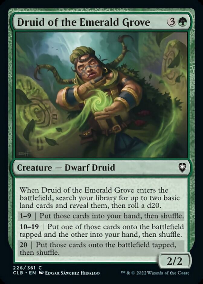 Druid of the Emerald Grove [Commander Legends: Battle for Baldur's Gate] [Foil]