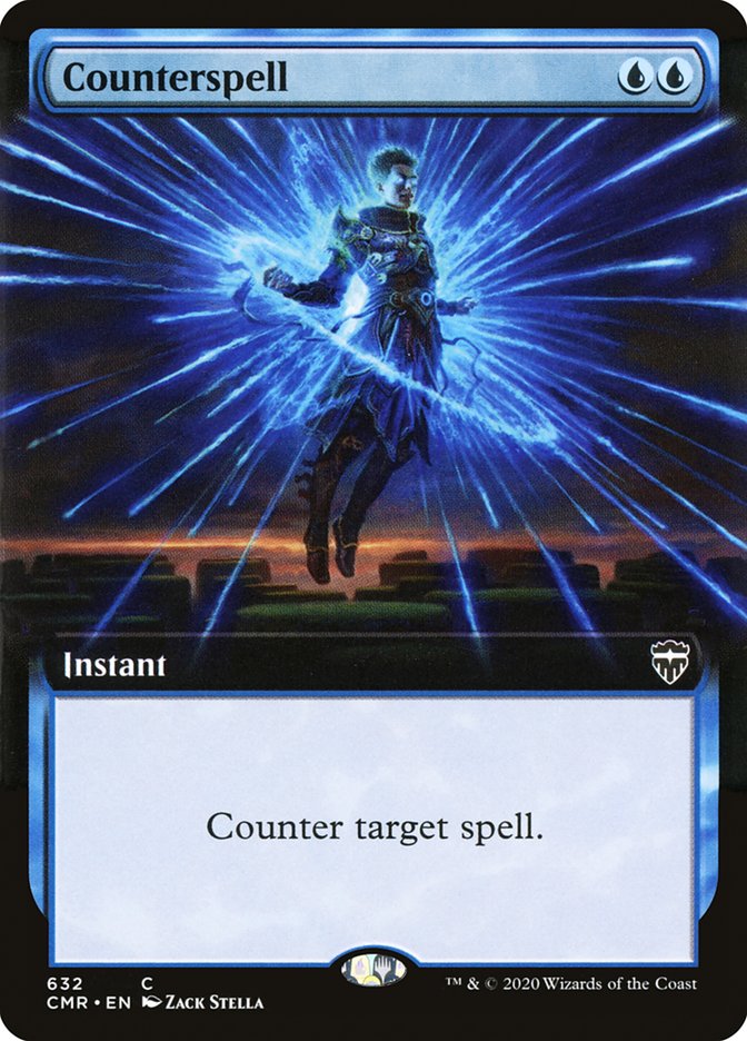 Counterspell (Extended Art) [Commander Legends] [Foil]
