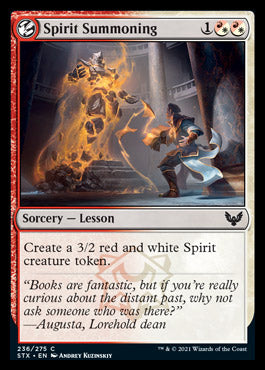 Spirit Summoning [Strixhaven: School of Mages] [Foil]