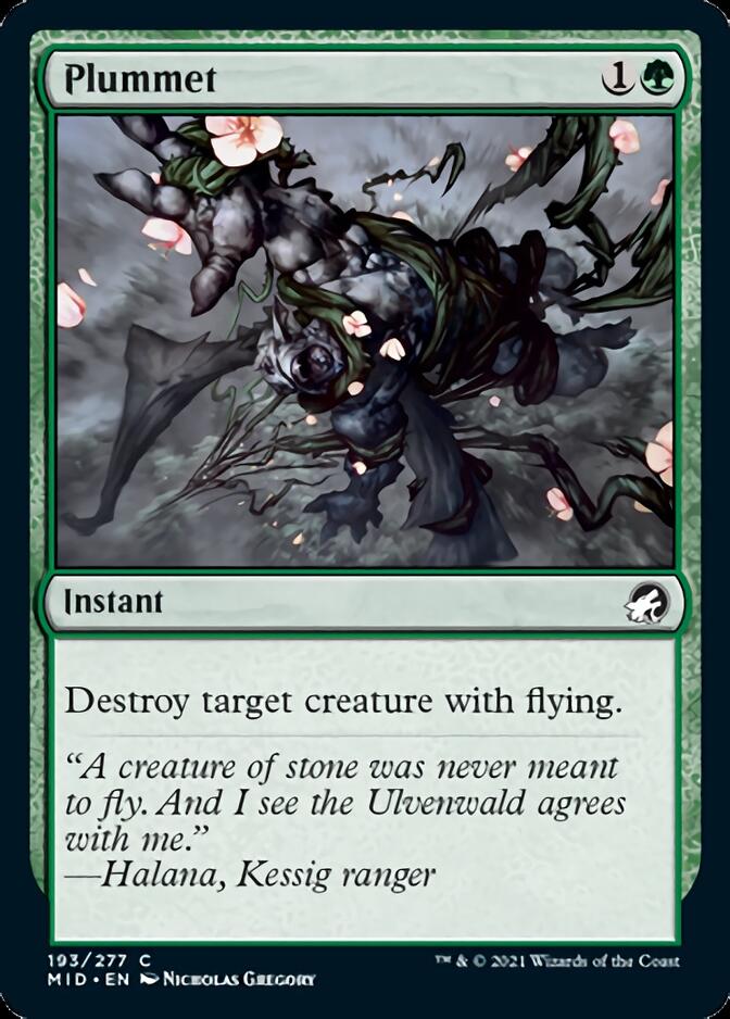 Plummet [Innistrad: Midnight Hunt] [Foil]