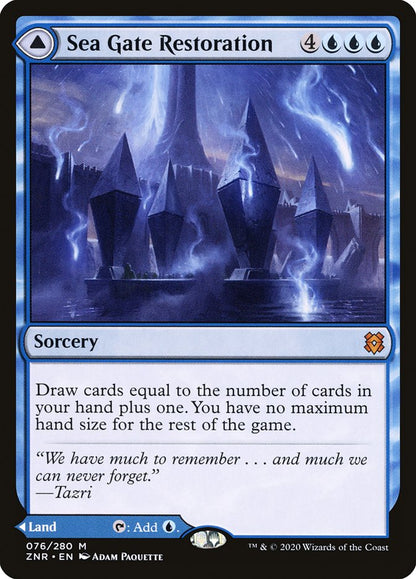 Sea Gate Restoration // Sea Gate, Reborn [Zendikar Rising] [Foil]