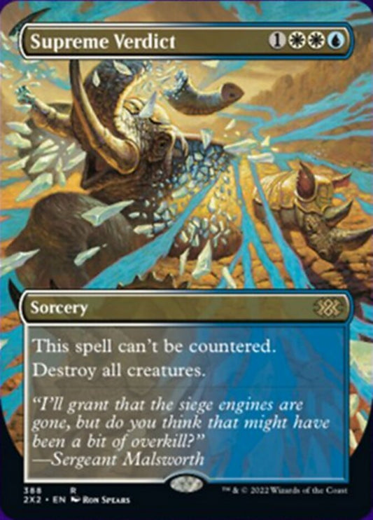 Supreme Verdict (Borderless Alternate Art) [Double Masters 2022] [Foil]