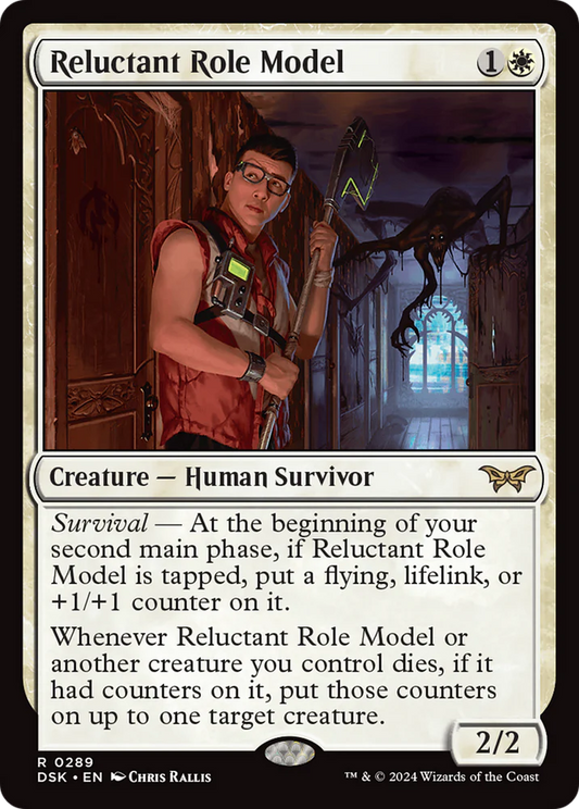 Reluctant Role Model (0289) [Duskmourn: House of Horror] [Foil]