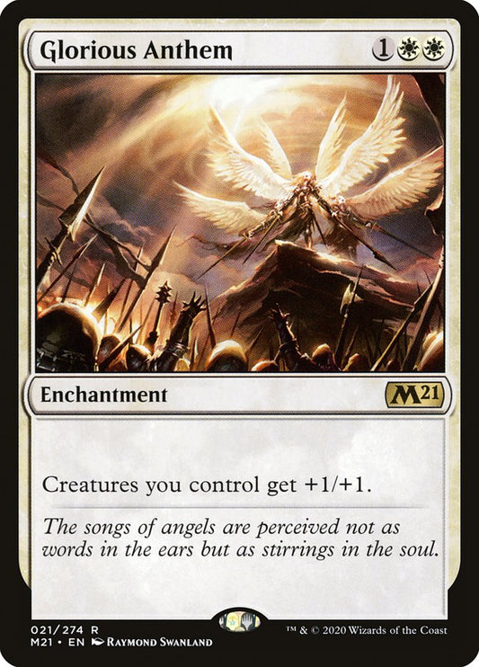 Glorious Anthem [Core Set 2021] [Foil]
