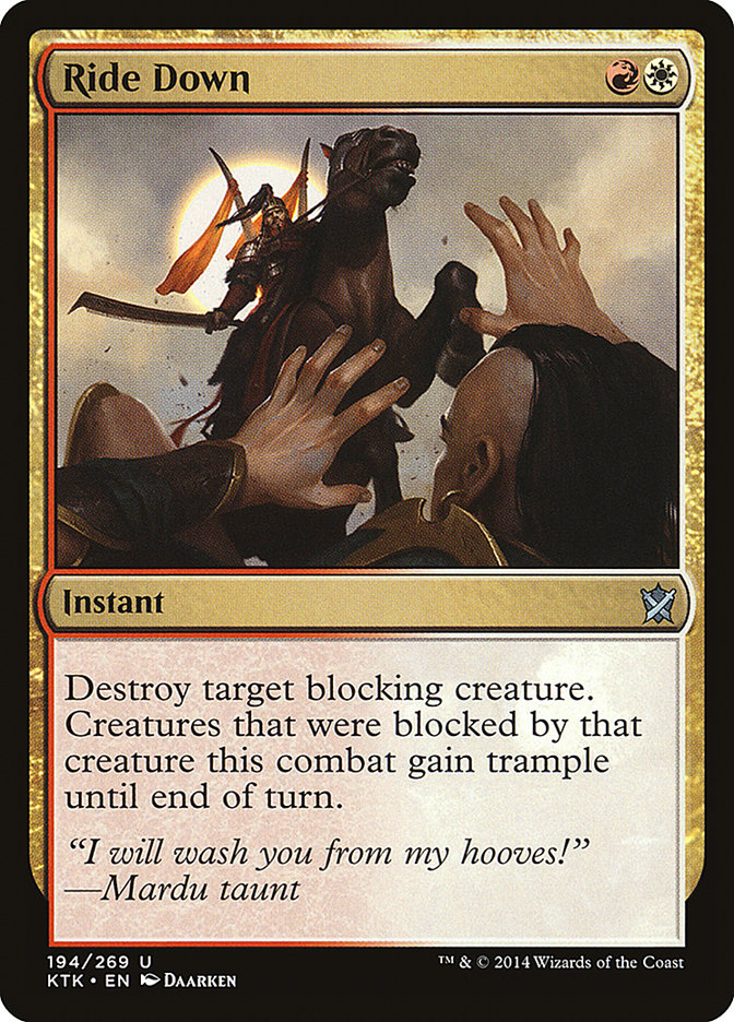 Ride Down [Khans of Tarkir] [Foil]