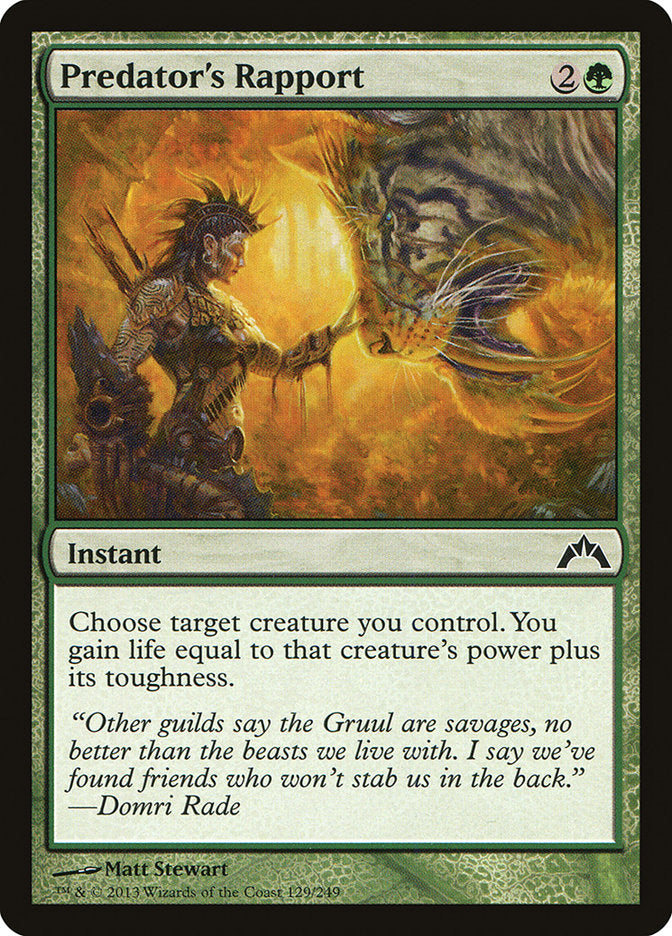 Predator's Rapport [Gatecrash] [Foil]
