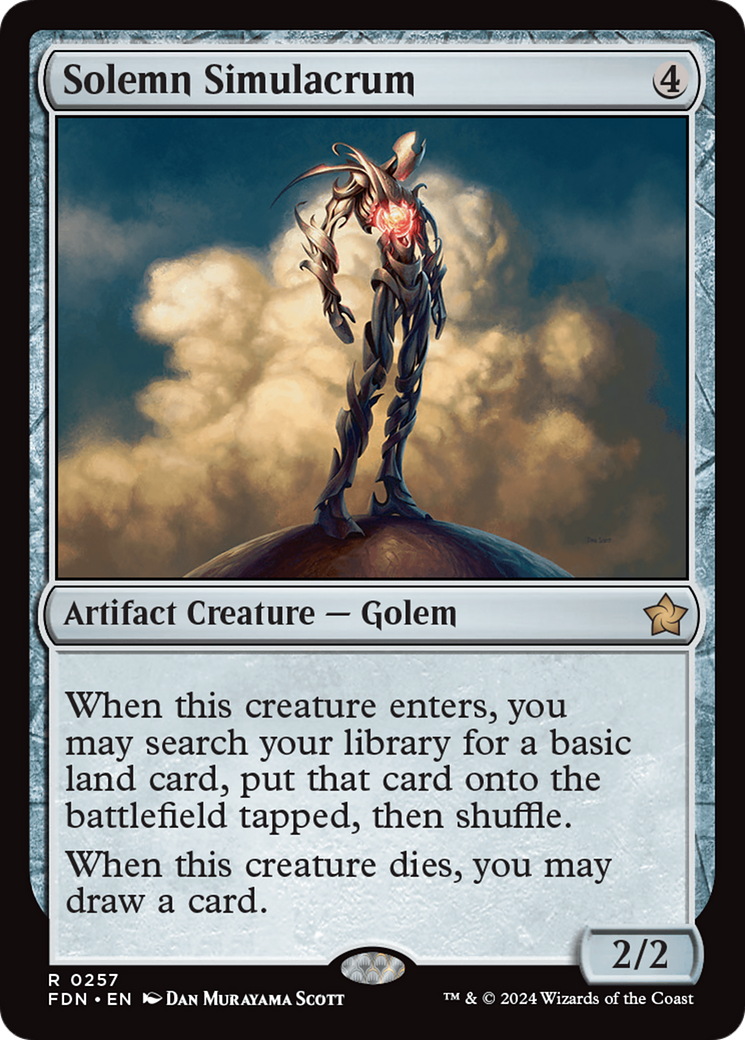 Solemn Simulacrum [Foundations] [Foil]