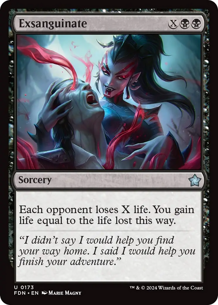 Exsanguinate [Foundations] [Foil]