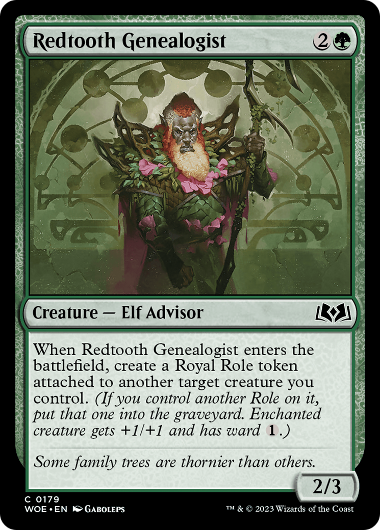 Redtooth Genealogist [Wilds of Eldraine] [Foil]