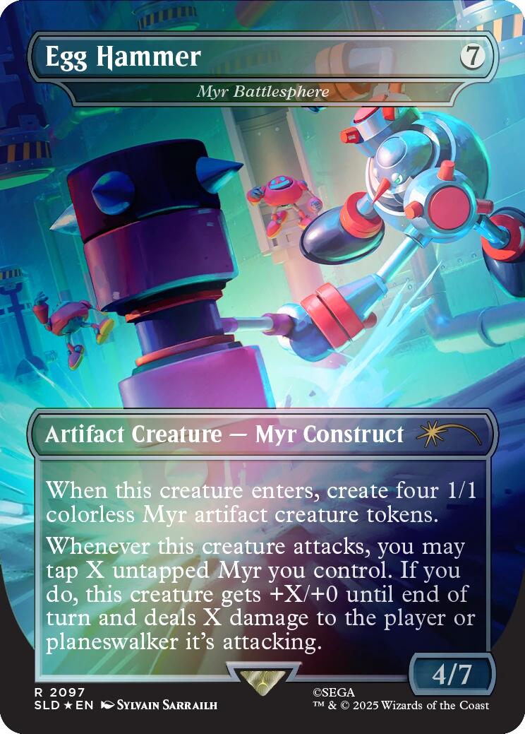 Egg Hammer - Myr Battlesphere (Rainbow Foil) [Secret Lair Drop Series] [Foil]