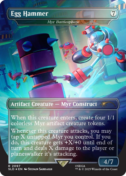 Egg Hammer - Myr Battlesphere (Rainbow Foil) [Secret Lair Drop Series] [Foil]