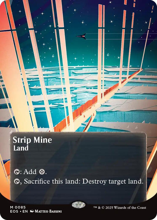 Strip Mine (0085) (Borderless) [Edge of Eternities: Stellar Sights] [Foil]