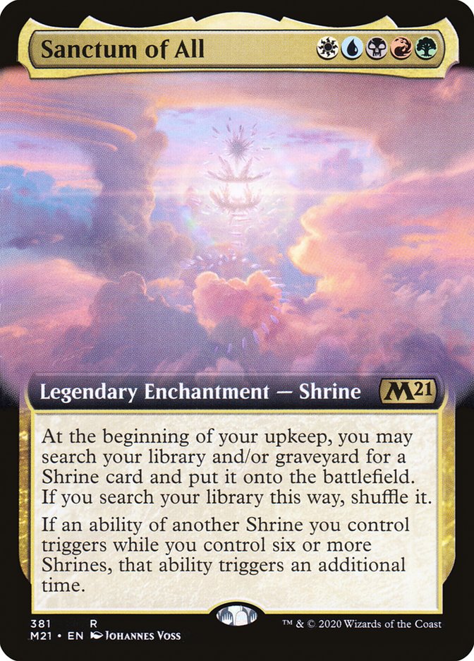Sanctum of All (Extended Art) [Core Set 2021] [Foil]