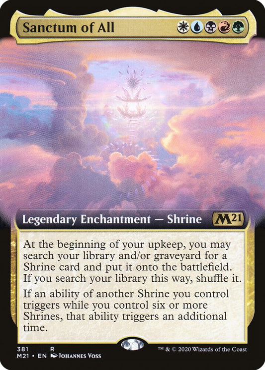 Sanctum of All (Extended Art) [Core Set 2021] [Foil]
