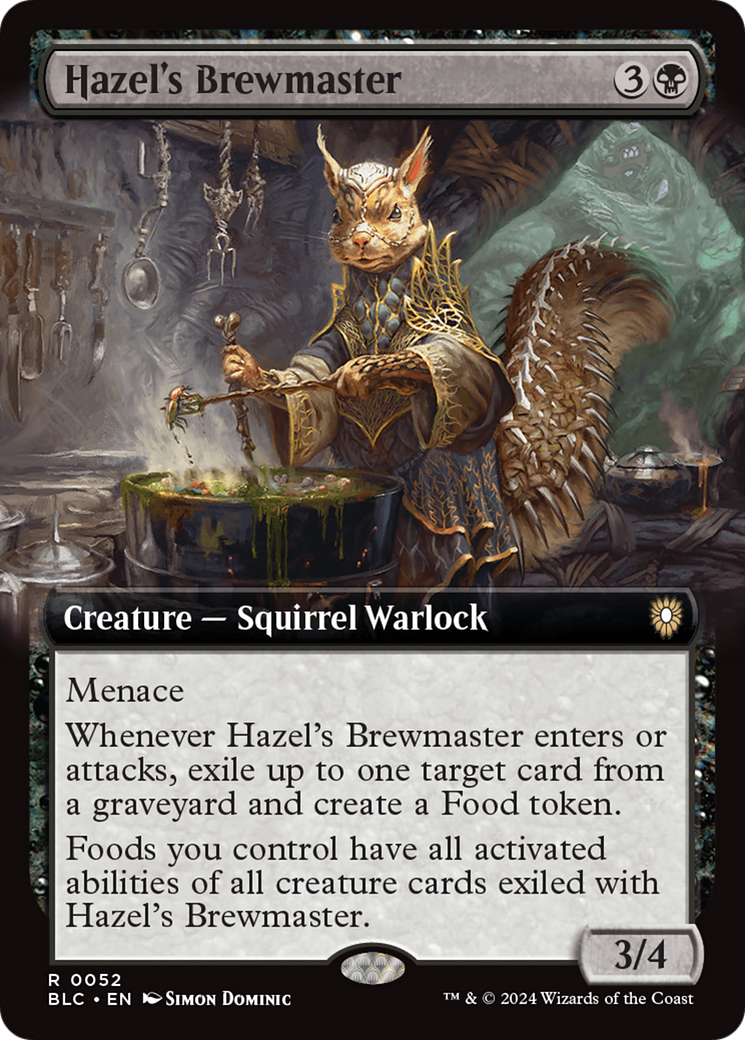 Hazel's Brewmaster (Extended Art) [Bloomburrow Commander] [Foil]
