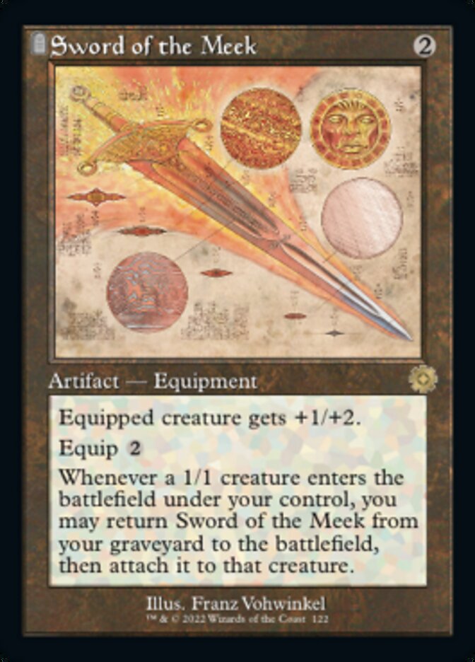 Sword of the Meek (Retro Schematic) [The Brothers' War Retro Artifacts] [Foil]