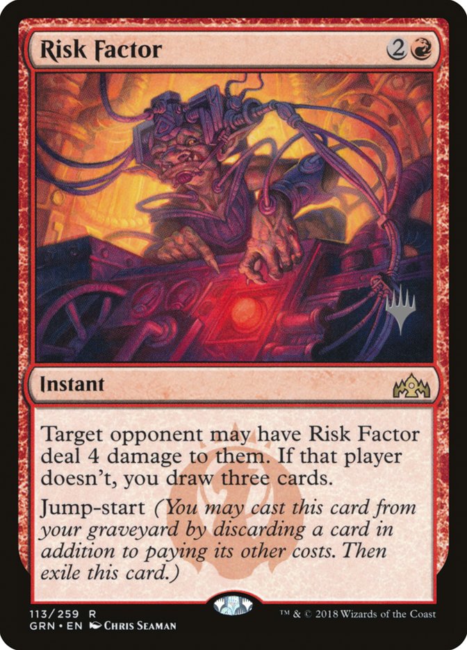 Risk Factor (Promo Pack) [Guilds of Ravnica Promos] [Foil]
