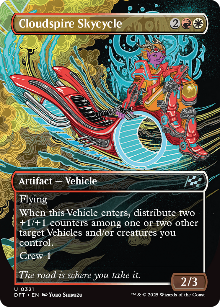 Cloudspire Skycycle (Borderless) [Aetherdrift] [Foil]