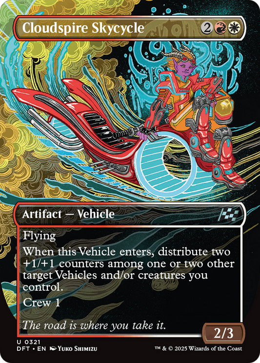 Cloudspire Skycycle (Borderless) [Aetherdrift] [Foil]