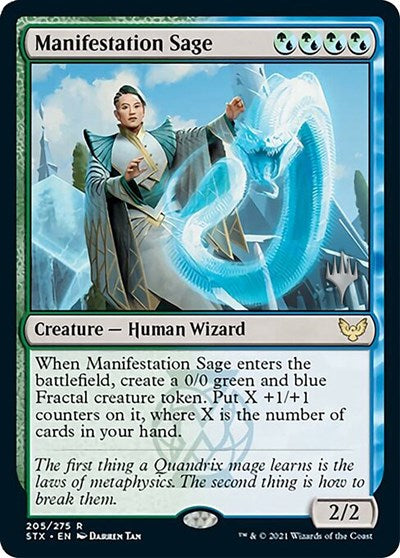 Manifestation Sage (Promo Pack) [Strixhaven: School of Mages Promos] [Foil]