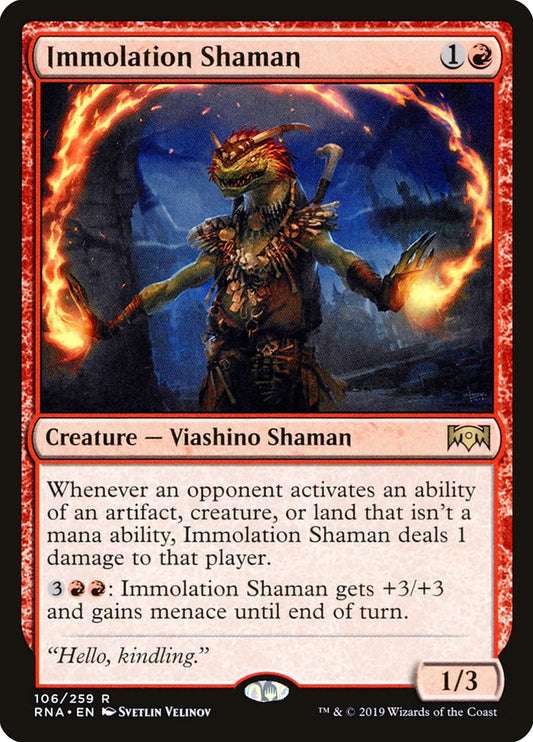 Immolation Shaman [Ravnica Allegiance] [Foil]