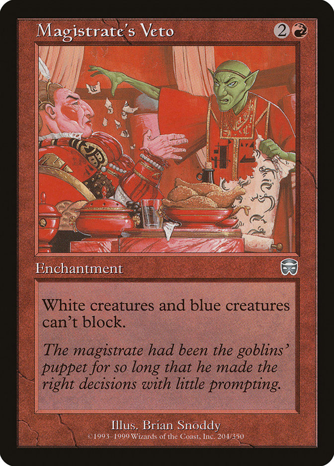Magistrate's Veto [Mercadian Masques] [Foil]