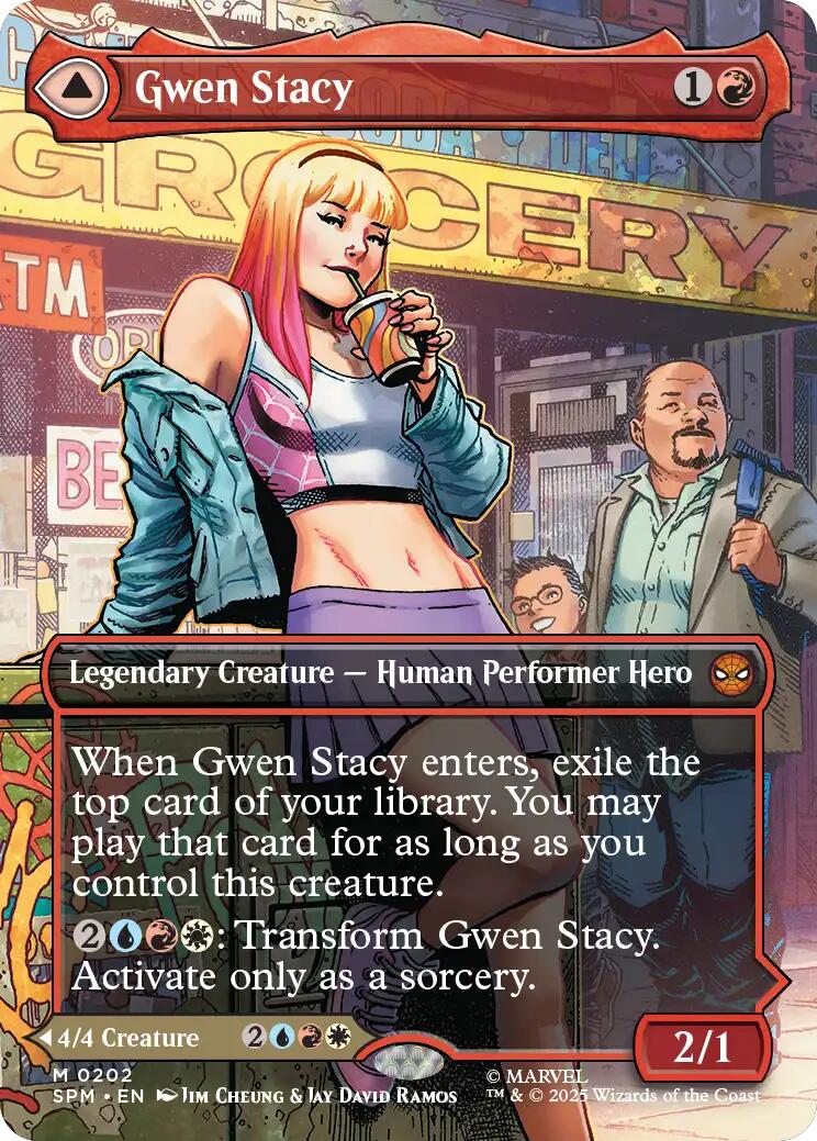 Gwen Stacy (0202) (Borderless) [Marvel's Spider-Man] [Foil]