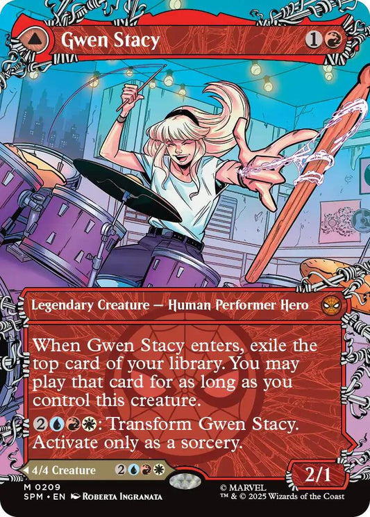 Gwen Stacy (0209) (Borderless) [Marvel's Spider-Man] [Foil]