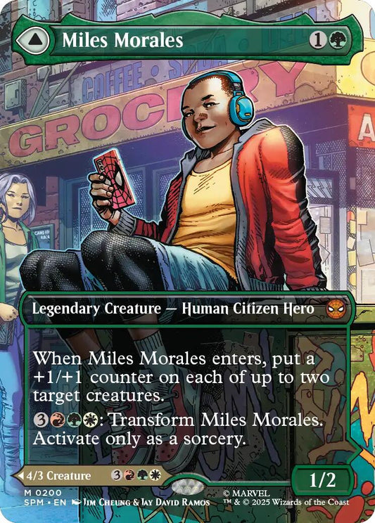 Miles Morales (0200) (Borderless) [Marvel's Spider-Man] [Foil]