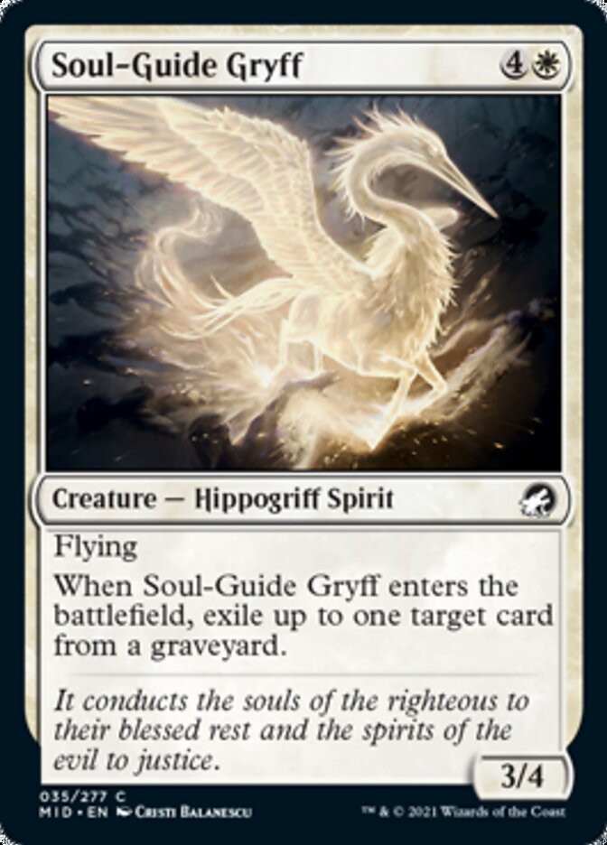 Soul-Guide Gryff [Innistrad: Midnight Hunt] [Foil]