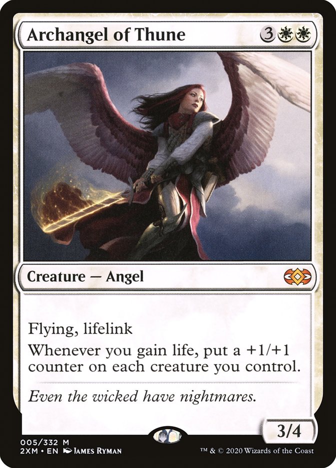 Archangel of Thune [Double Masters] [Foil]